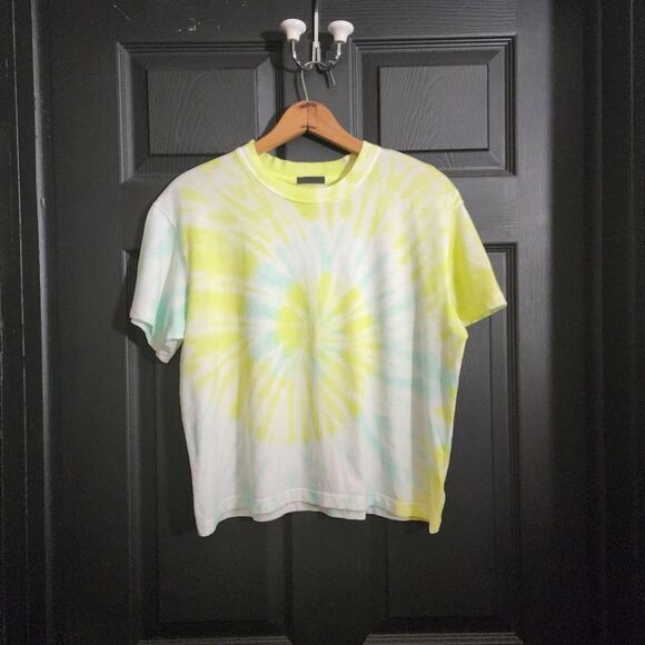 ATM Anthony Thomas Melillo Short Sleeve Tie Dye Tee - White Combo - Picture 5 of 14